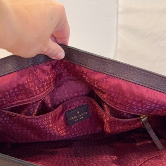 Kate Spade Saddle Bag with Leather Trim and Soft Suede w/wallet - Picture 4 of 5